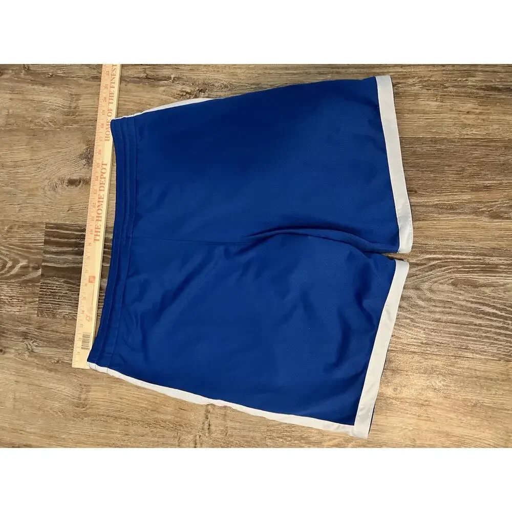 VTG Nike Blue Basketball Swoosh Gym Shorts Mens M Athletic Performance